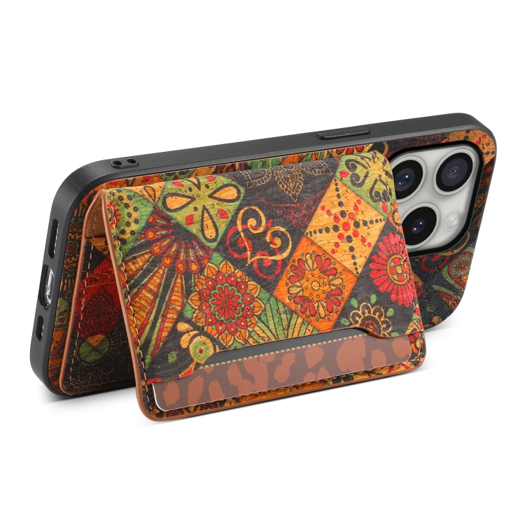 For iPhone 16 Pro Card Slot Holder Phone Case(Autumn Yellow) For iPhone 16 Pro Card Slot Holder Phone Case(Autumn Yellow)