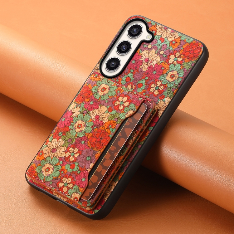 For Samsung Galaxy S23+ 5G Card Slot Holder Phone Case(Summer Red) For Samsung Galaxy S23+ 5G Card Slot Holder Phone Case(Summer Red)