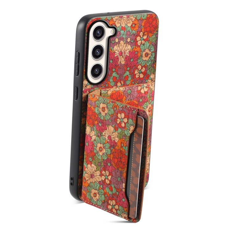 For Samsung Galaxy S23+ 5G Card Slot Holder Phone Case(Summer Red) For Samsung Galaxy S23+ 5G Card Slot Holder Phone Case(Summer Red)