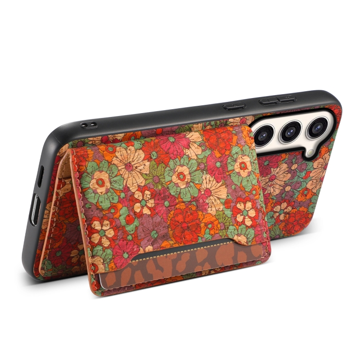 For Samsung Galaxy S23+ 5G Card Slot Holder Phone Case(Summer Red) For Samsung Galaxy S23+ 5G Card Slot Holder Phone Case(Summer Red)