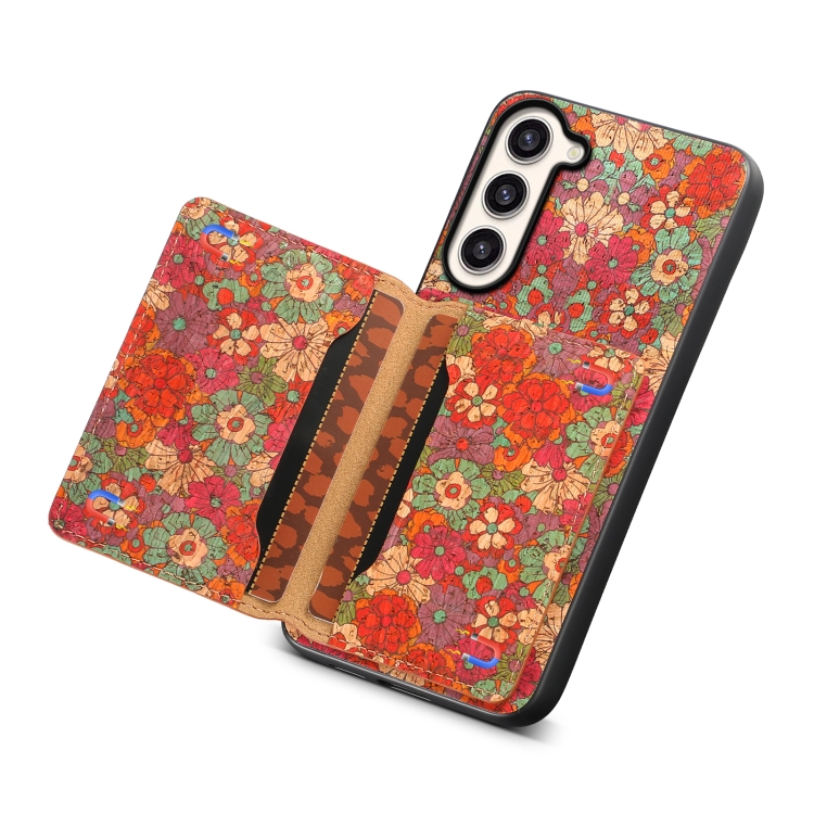 For Samsung Galaxy S23+ 5G Card Slot Holder Phone Case(Summer Red) For Samsung Galaxy S23+ 5G Card Slot Holder Phone Case(Summer Red)