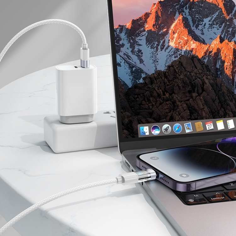 BOROFONE BU46 1.2m 2.4A USB to 8 Pin Basic Charging Data Cable with Display(Grey) BOROFONE BU46 1.2m 2.4A USB to 8 Pin Basic Charging Data Cable with Display(Grey)
