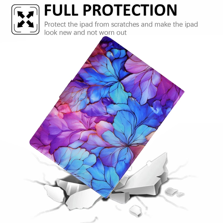 For iPad 10.2 2021 / 2020 / 2019 Voltage Painted Smart Leather Tablet Case(Petals) For iPad 10.2 2021 / 2020 / 2019 Voltage Painted Smart Leather Tablet Case(Petals)