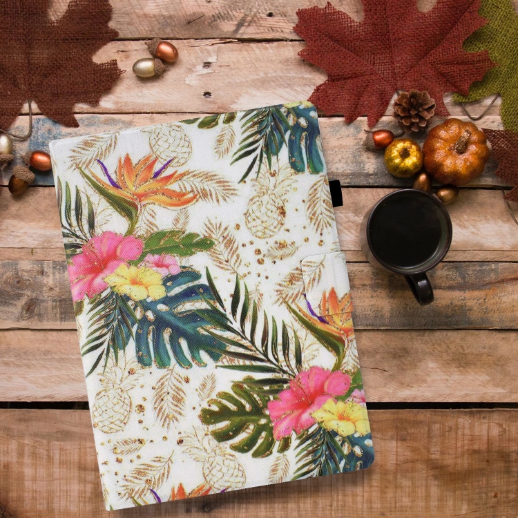 For iPad Air 10.9 2022 / 2020 Voltage Painted Smart Leather Tablet Case(Gold Pineapple) For iPad Air 10.9 2022 / 2020 Voltage Painted Smart Leather Tablet Case(Gold Pineapple)