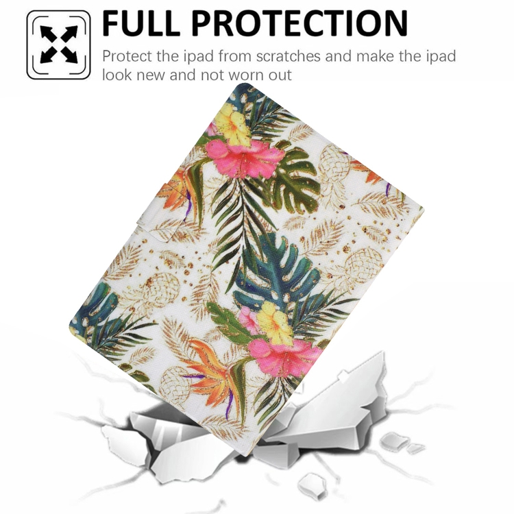 For iPad Air 10.9 2022 / 2020 Voltage Painted Smart Leather Tablet Case(Gold Pineapple) For iPad Air 10.9 2022 / 2020 Voltage Painted Smart Leather Tablet Case(Gold Pineapple)