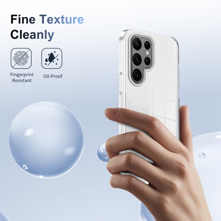 For Samsung Galaxy S22 Ultra 5G 2.5mm Anti-slip Clear Acrylic Hybrid TPU Phone Case(Transparent) For Samsung Galaxy S22 Ultra 5G 2.5mm Anti-slip Clear Acrylic Hybrid TPU Phone Case(Transparent)