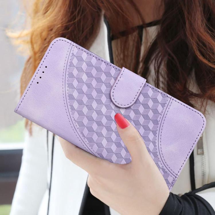 For ZTE nubia Air Pro 5G Elephant Head Embossed Phone Leather Case with Lanyard(Light Purple)
