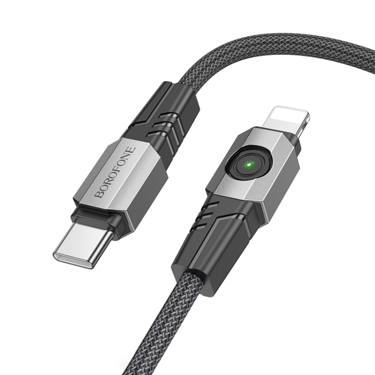 BOROFONE BU47 PD 27W USB-C/Type-C to 8 Pin Data Cable, Length: 1.2m(Black) BOROFONE BU47 PD 27W USB-C/Type-C to 8 Pin Data Cable, Length: 1.2m(Black)