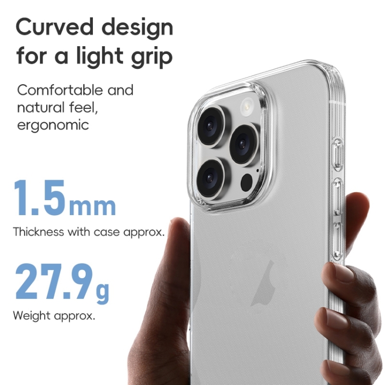 For iPhone 16 Plus ZGA Clear TPU Shockproof Phone Case(Transparent) For iPhone 16 Plus ZGA Clear TPU Shockproof Phone Case(Transparent)