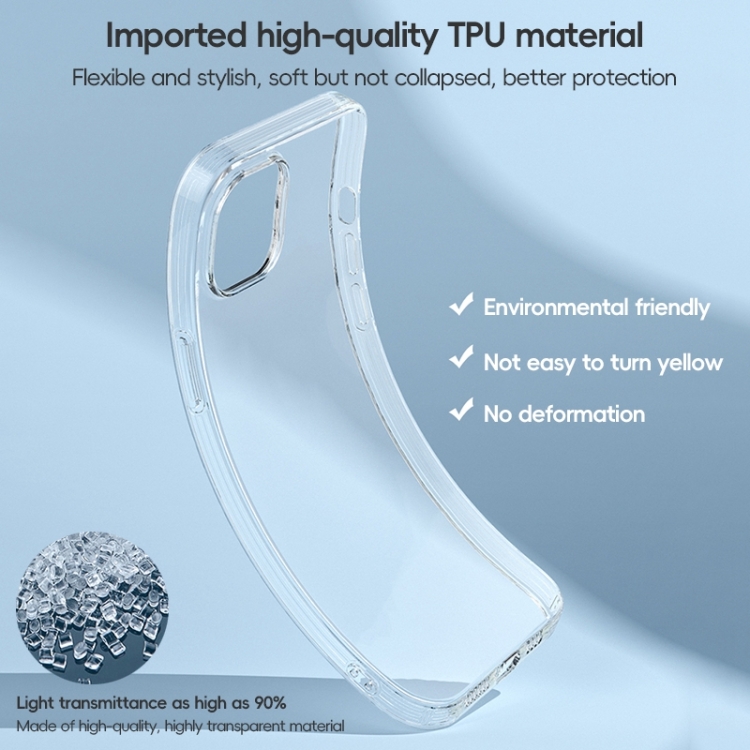 For iPhone 15 Pro Max ZGA Clear TPU Shockproof Phone Case(Transparent) For iPhone 15 Pro Max ZGA Clear TPU Shockproof Phone Case(Transparent)