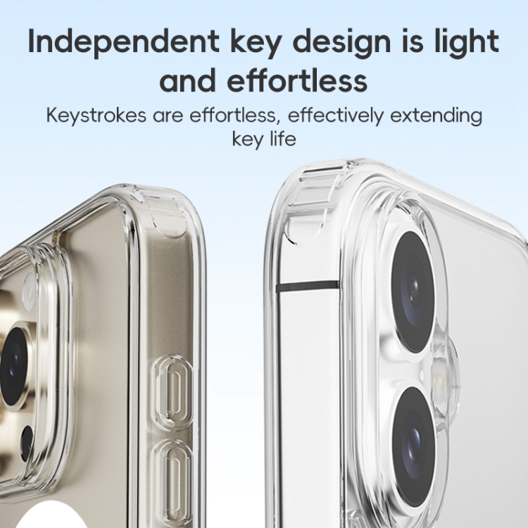 For iPhone 16 Pro ZGA Magsafe Clear PC Hybrid TPU Phone Case(Transparent) For iPhone 16 Pro ZGA Magsafe Clear PC Hybrid TPU Phone Case(Transparent)
