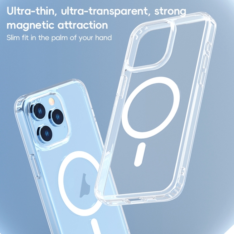 For iPhone 15 Pro Max ZGA Magsafe Clear PC Hybrid TPU Phone Case(Transparent) For iPhone 15 Pro Max ZGA Magsafe Clear PC Hybrid TPU Phone Case(Transparent)