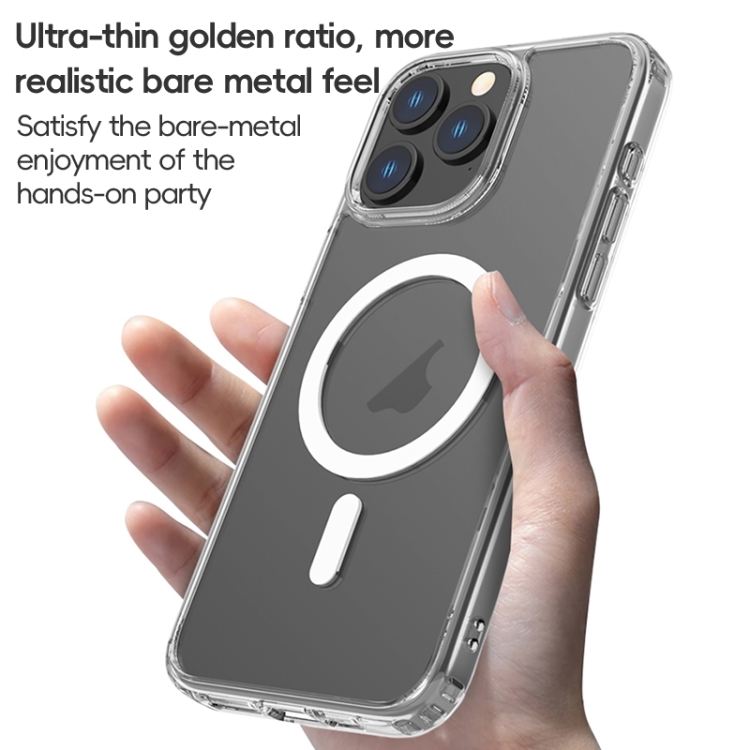 For iPhone 15 Pro Max ZGA Magsafe Clear PC Hybrid TPU Phone Case(Transparent) For iPhone 15 Pro Max ZGA Magsafe Clear PC Hybrid TPU Phone Case(Transparent)