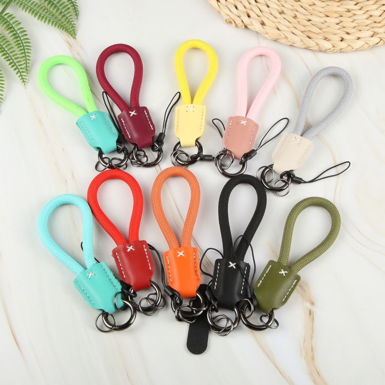 Keychain Pure Color Mobile Phone Anti-lost Short Lanyard(Red) Keychain Pure Color Mobile Phone Anti-lost Short Lanyard(Red)