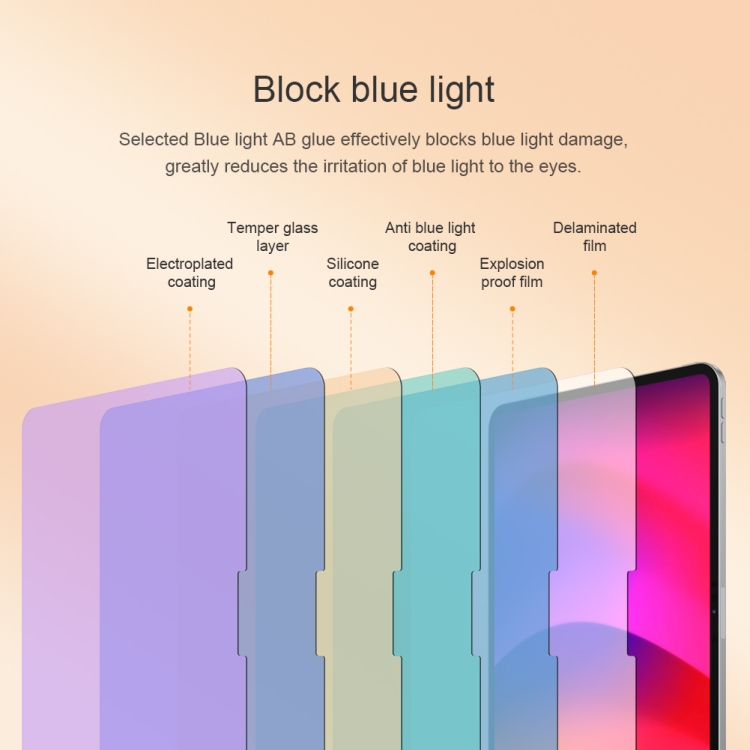 For iPad Pro 11 2024 NILLKIN V+ Series Anti-Blue Light Tempered Glass Protective Film For iPad Pro 11 2024 NILLKIN V+ Series Anti-Blue Light Tempered Glass Protective Film
