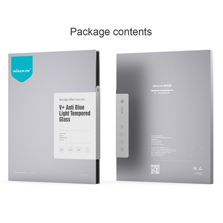 For iPad Pro 13 2024 / Air 13 2024 NILLKIN V+ Series Anti-Blue Light Tempered Glass Protective Film For iPad Pro 13 2024 / Air 13 2024 NILLKIN V+ Series Anti-Blue Light Tempered Glass Protective Film
