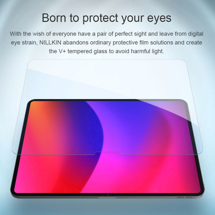 For iPad Pro 13 2024 / Air 13 2024 NILLKIN V+ Series Anti-Blue Light Tempered Glass Protective Film For iPad Pro 13 2024 / Air 13 2024 NILLKIN V+ Series Anti-Blue Light Tempered Glass Protective Film