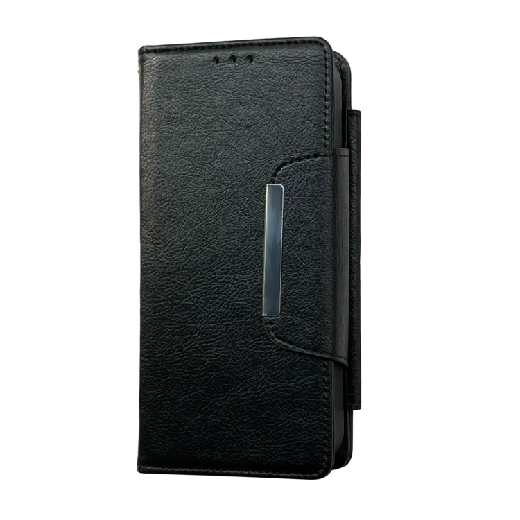 For iPhone 14 Multifunctional Seven Cards Wallet Leather Phone Case(Black) - 1