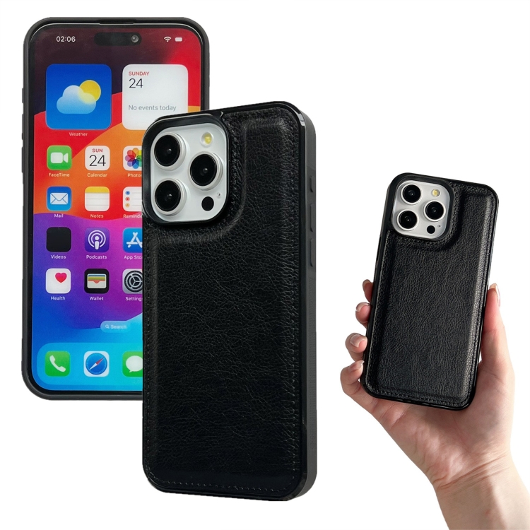For iPhone 14 Multifunctional Seven Cards Wallet Leather Phone Case(Black) - 4