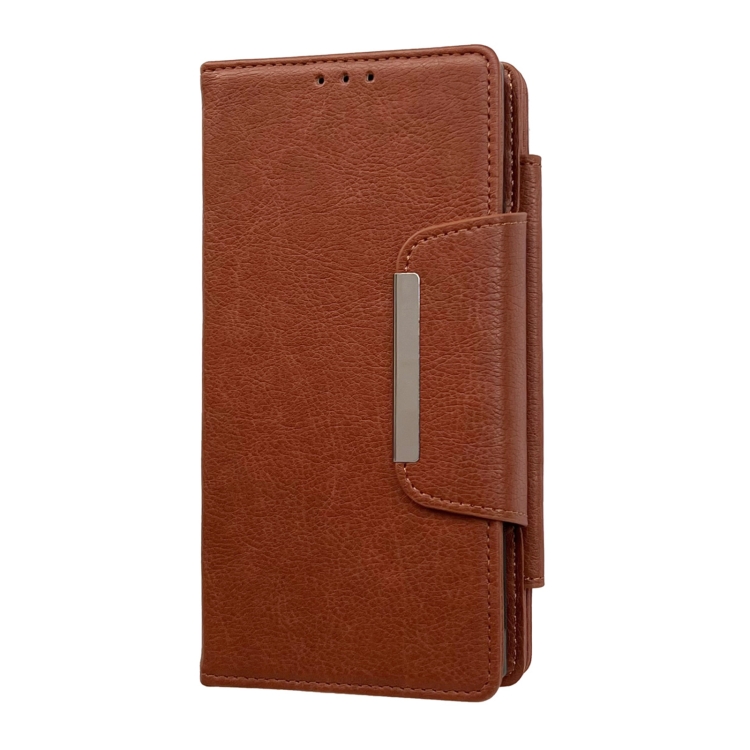 For Samsung Galaxy S23 Ultra 5G Multifunctional 7-Card Wallet Leather Phone Case(Brown) For Samsung Galaxy S23 Ultra 5G Multifunctional 7-Card Wallet Leather Phone Case(Brown)