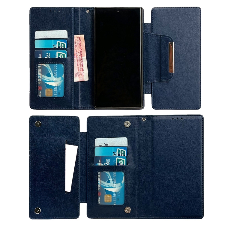 For Samsung Galaxy S21 Ultra 5G Multifunctional 7-Card Wallet Leather Phone Case(Royal Blue) For Samsung Galaxy S21 Ultra 5G Multifunctional 7-Card Wallet Leather Phone Case(Royal Blue)