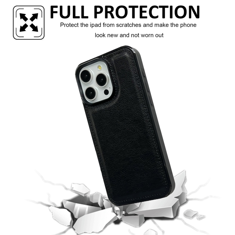 For iPhone 14 Plus Cowhide Texture Back Cover Phone Case(Black) For iPhone 14 Plus Cowhide Texture Back Cover Phone Case(Black)
