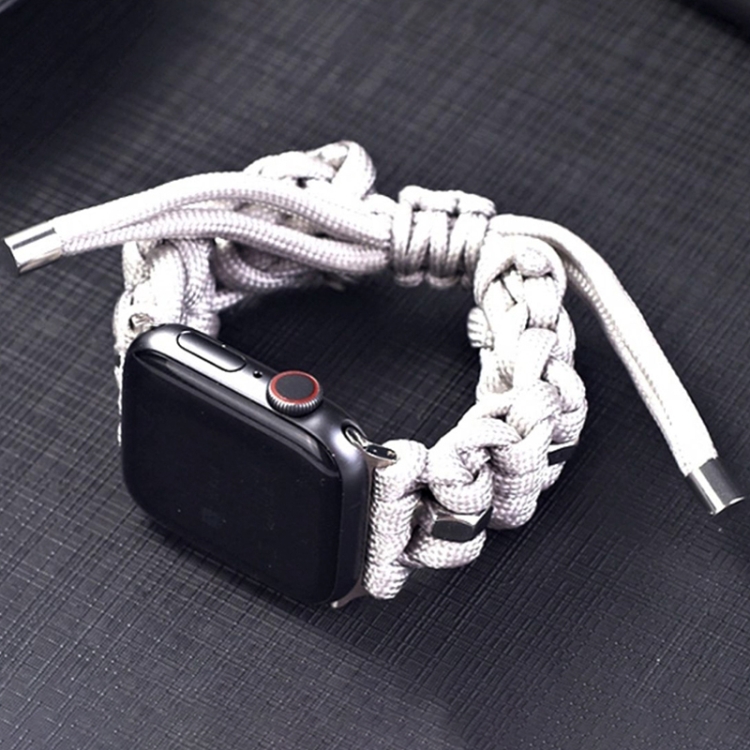 For Apple Watch Series 44mm Screw Nut Braided Paracord Watch