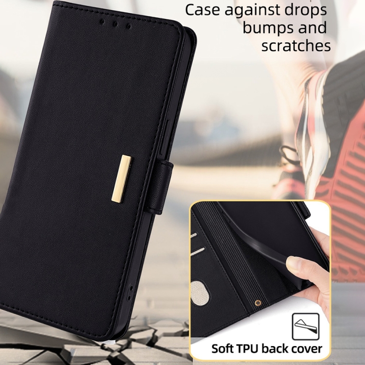 For Samsung Galaxy S24 5G Crossbody Chain Leather Phone Case(Black) For Samsung Galaxy S24 5G Crossbody Chain Leather Phone Case(Black)