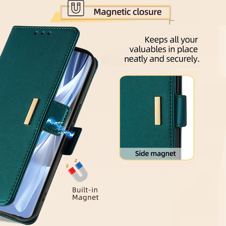For Samsung Galaxy S23 FE 5G Crossbody Chain Leather Phone Case(Green) For Samsung Galaxy S23 FE 5G Crossbody Chain Leather Phone Case(Green)