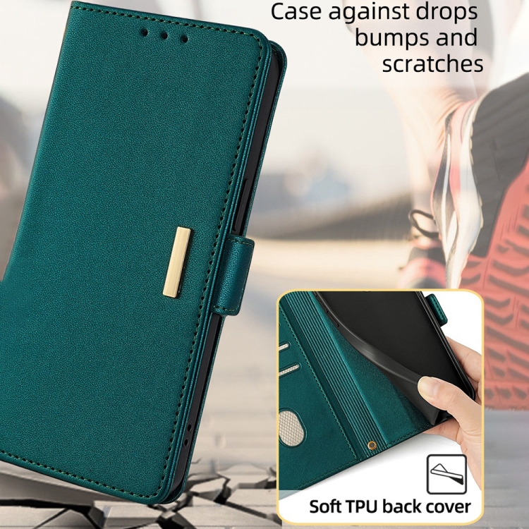 For Samsung Galaxy S23 FE 5G Crossbody Chain Leather Phone Case(Green) For Samsung Galaxy S23 FE 5G Crossbody Chain Leather Phone Case(Green)