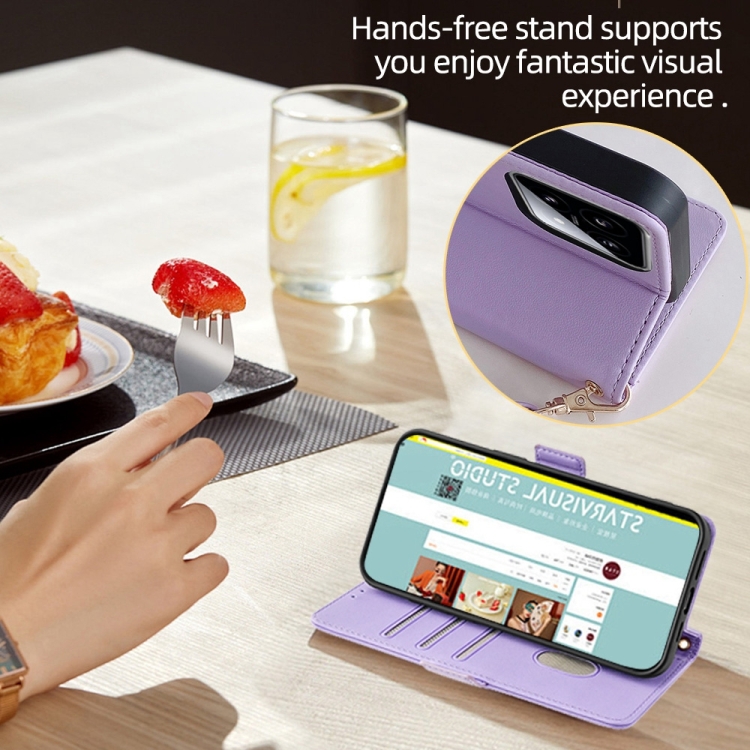 For Samsung Galaxy S22 5G Crossbody Chain Leather Phone Case(Purple) For Samsung Galaxy S22 5G Crossbody Chain Leather Phone Case(Purple)