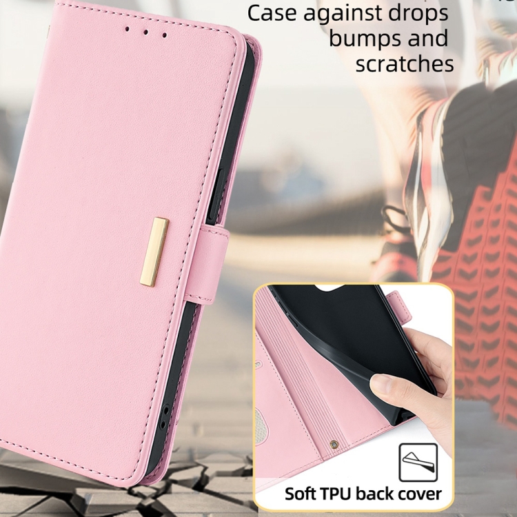 For Samsung Galaxy S22+ 5G Crossbody Chain Leather Phone Case(Pink) For Samsung Galaxy S22+ 5G Crossbody Chain Leather Phone Case(Pink)