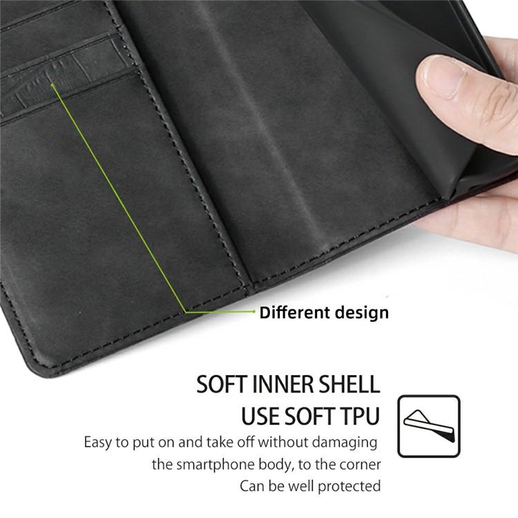 For OPPO A5 Pro 5G Global Skin Feel Crocodile Magnetic Clasp Leather Phone Case(Black)