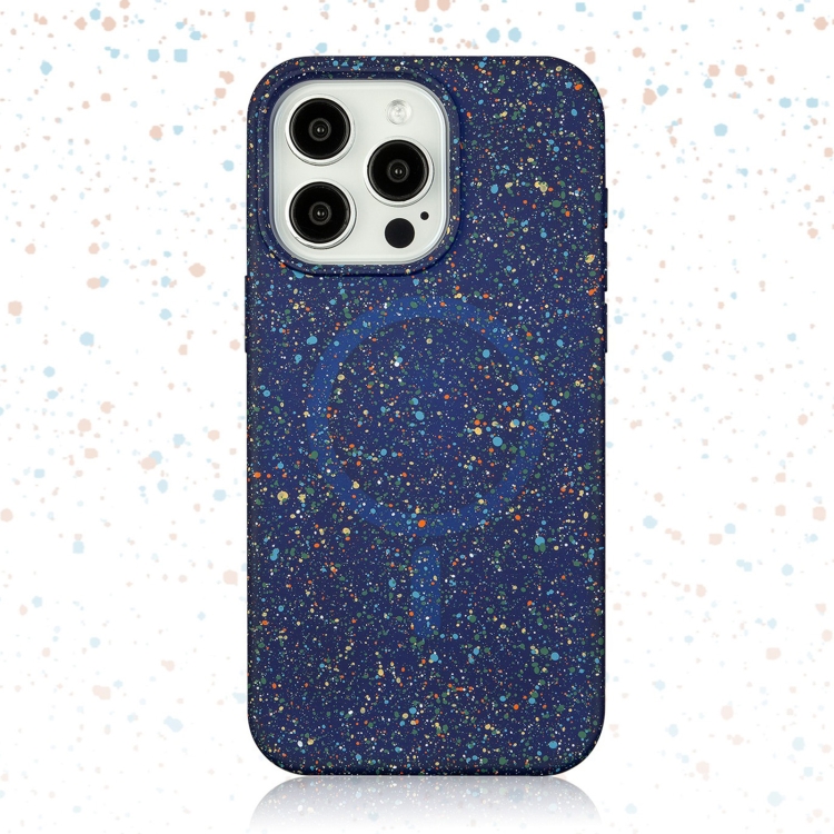 For iPhone 15 Pro Colorful Frosted Magsafe PC Hybrid TPU Phone Case(Blue) For iPhone 15 Pro Colorful Frosted Magsafe PC Hybrid TPU Phone Case(Blue)