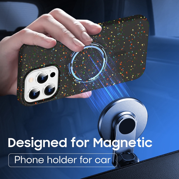 For iPhone 16 Pro Max Colorful Frosted Magsafe PC Hybrid TPU Phone Case(White) For iPhone 16 Pro Max Colorful Frosted Magsafe PC Hybrid TPU Phone Case(White)