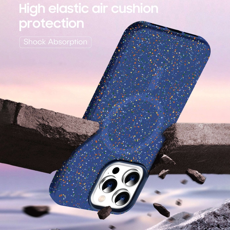 For iPhone 16 Pro Max Colorful Frosted Magsafe PC Hybrid TPU Phone Case(White) For iPhone 16 Pro Max Colorful Frosted Magsafe PC Hybrid TPU Phone Case(White)