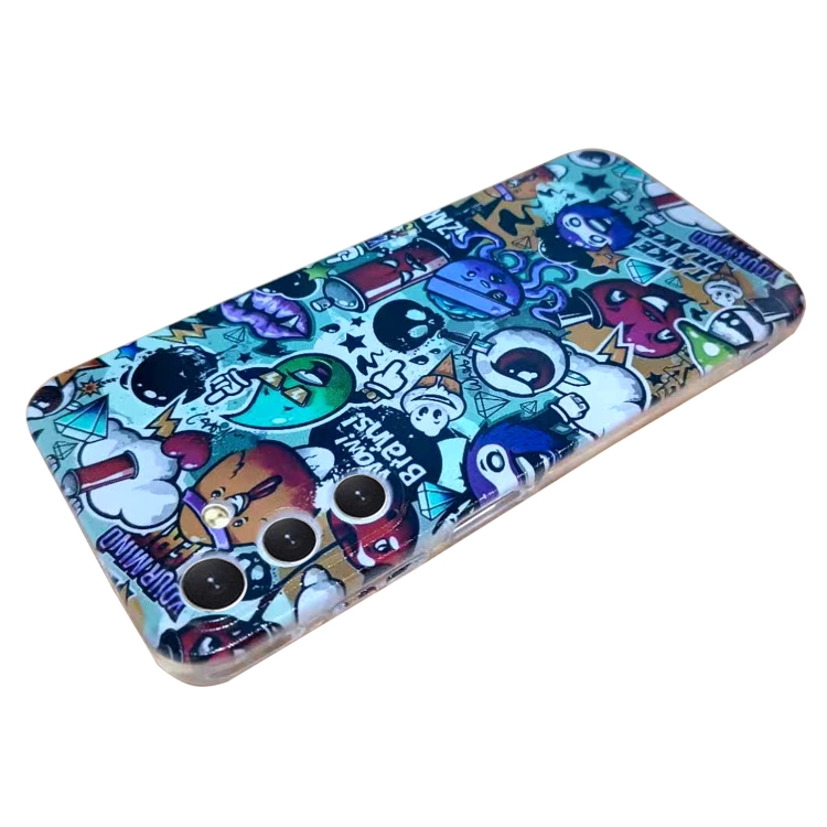 For Samsung Galaxy S23 FE 5G Colored Drawing Pattern TPU Phone Case(Graffiti) For Samsung Galaxy S23 FE 5G Colored Drawing Pattern TPU Phone Case(Graffiti)