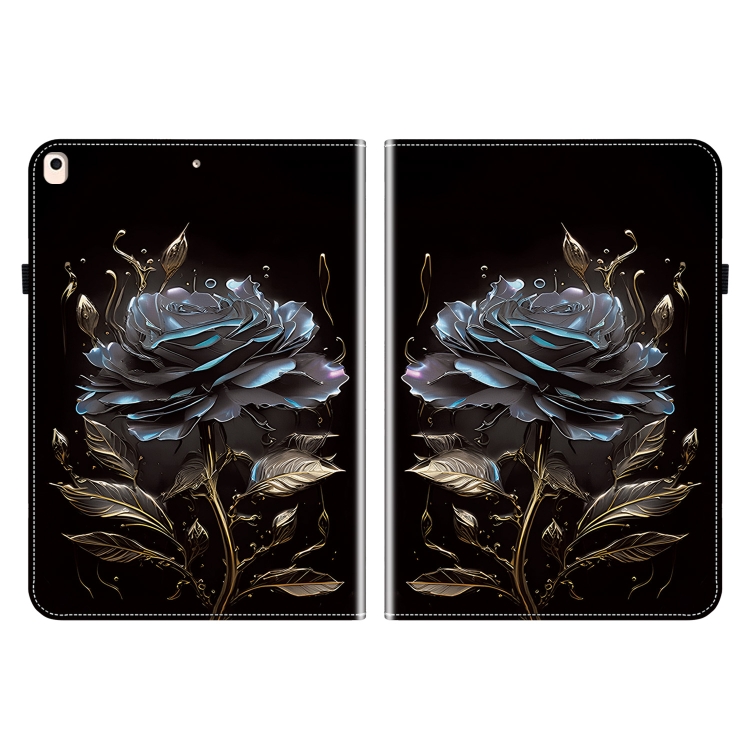 For iPad Air / Air 2 / 9.7 2017 / 2018 Crystal Texture Painted Leather Smart Tablet Case(Black Rose) For iPad Air / Air 2 / 9.7 2017 / 2018 Crystal Texture Painted Leather Smart Tablet Case(Black Rose)