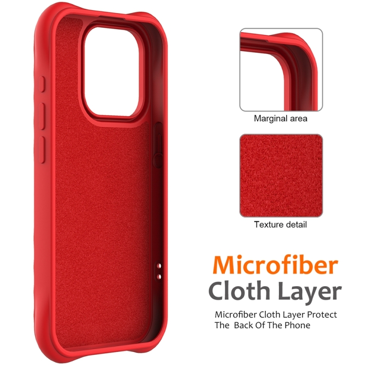 For iPhone 15 Pro Max Wave Texture MagSafe Magnetic Liquid Silicone Phone Case(Red) For iPhone 15 Pro Max Wave Texture MagSafe Magnetic Liquid Silicone Phone Case(Red)