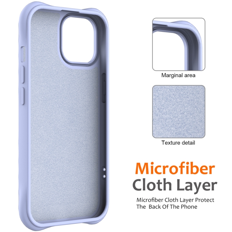 For iPhone 14 Plus Wave Texture MagSafe Magnetic Liquid Silicone Phone Case(Purple) For iPhone 14 Plus Wave Texture MagSafe Magnetic Liquid Silicone Phone Case(Purple)