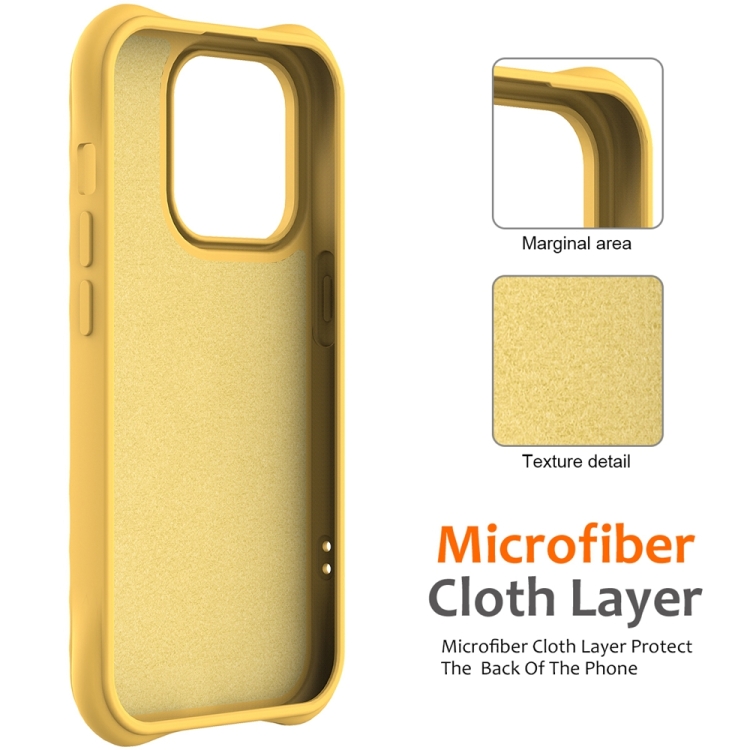 For iPhone 14 Pro Wave Texture MagSafe Magnetic Liquid Silicone Phone Case(Yellow) For iPhone 14 Pro Wave Texture MagSafe Magnetic Liquid Silicone Phone Case(Yellow)
