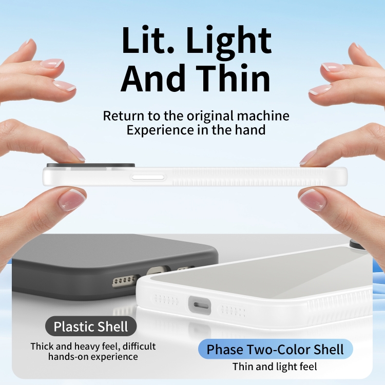 For iPhone 15 Pro Frame Two Color Lens Ring TPU Phone Case(Transparent) For iPhone 15 Pro Frame Two Color Lens Ring TPU Phone Case(Transparent)
