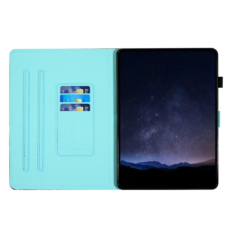 For iPad 10.2 2021 / Air 10.5 Painted Litchi Leather Sewing Smart Tablet Case(Colorful Owl) For iPad 10.2 2021 / Air 10.5 Painted Litchi Leather Sewing Smart Tablet Case(Colorful Owl)