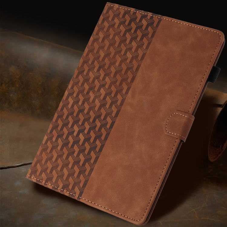 For iPad 10.2 2021 / Air 10.5 Building Blocks Embossed Leather Smart Tablet Case(Brown) For iPad 10.2 2021 / Air 10.5 Building Blocks Embossed Leather Smart Tablet Case(Brown)