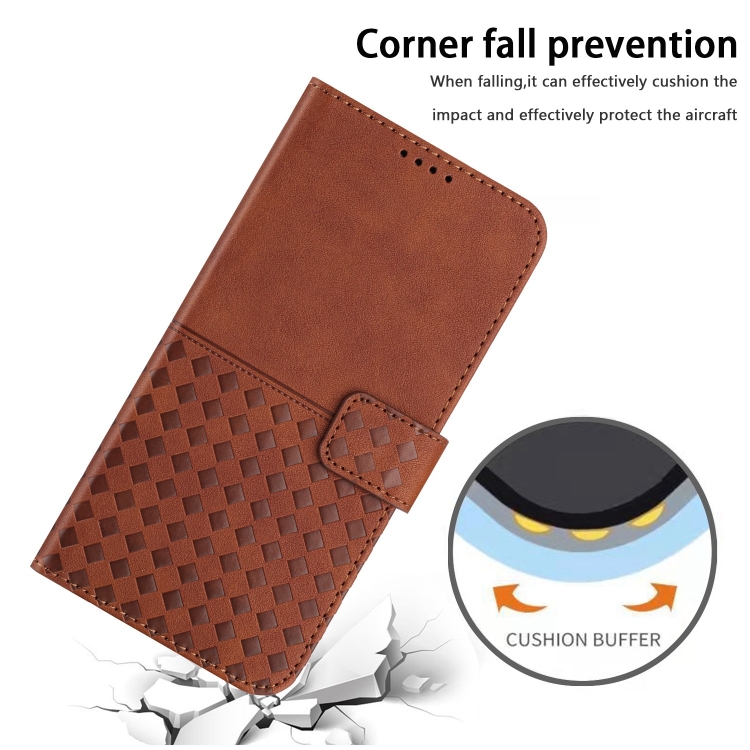 For Samsung Galaxy S24+ 5G Woven Embossed RFID Blocking Leather Phone Case(Brown) For Samsung Galaxy S24+ 5G Woven Embossed RFID Blocking Leather Phone Case(Brown)
