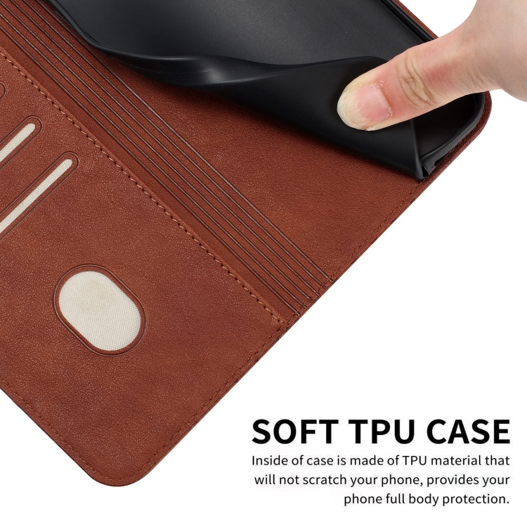 For Samsung Galaxy S24+ 5G Woven Embossed RFID Blocking Leather Phone Case(Brown) For Samsung Galaxy S24+ 5G Woven Embossed RFID Blocking Leather Phone Case(Brown)