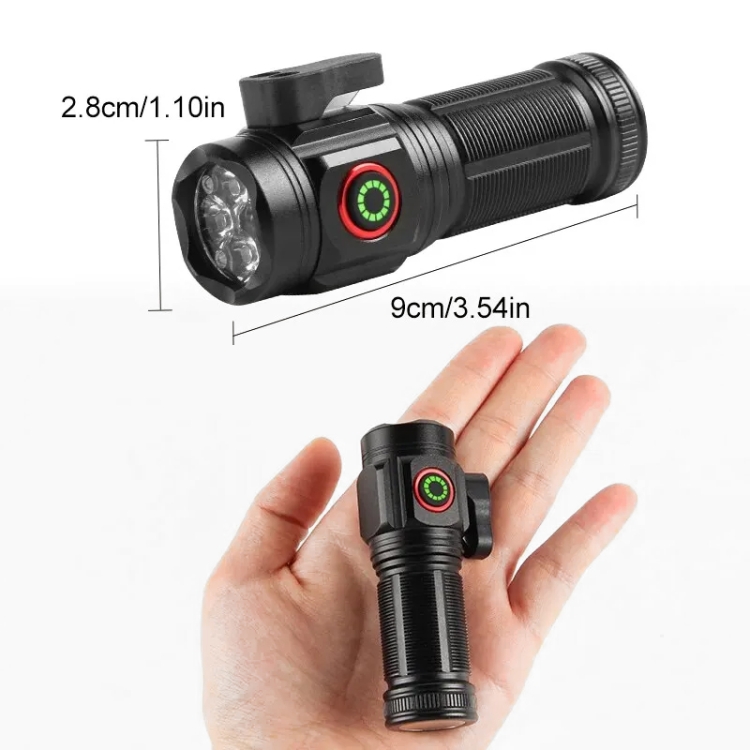4-Pack Rechargeable Mini Flashlights - High Lumens LED Pocket Flashlights With 3 Modes