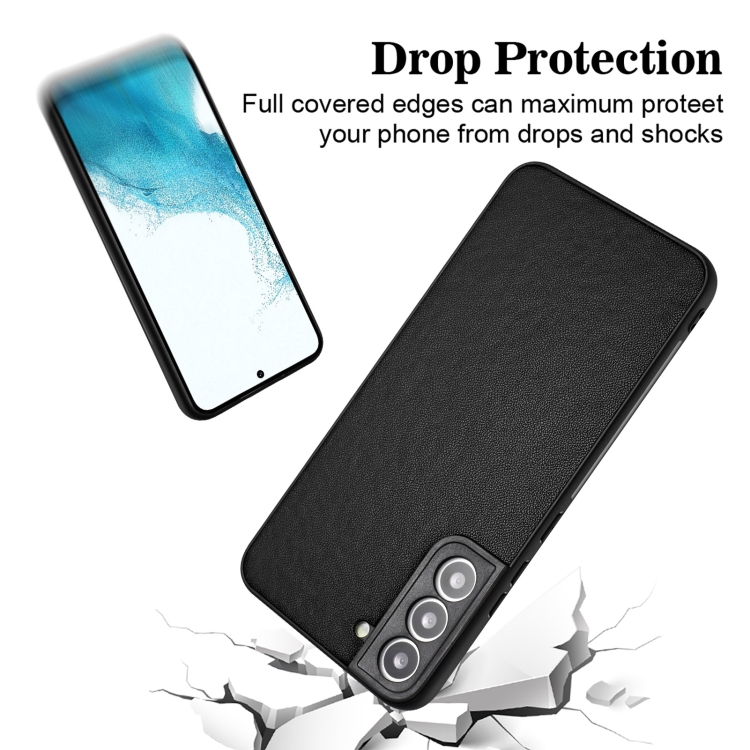 For Samsung Galaxy S22+ 5G R20 Leather Pattern Phone Single Case(Black) For Samsung Galaxy S22+ 5G R20 Leather Pattern Phone Single Case(Black)