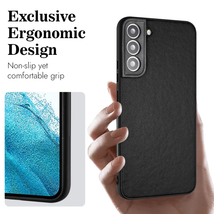 For Samsung Galaxy S22+ 5G R20 Leather Pattern Phone Single Case(Black) For Samsung Galaxy S22+ 5G R20 Leather Pattern Phone Single Case(Black)