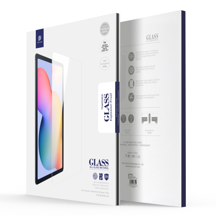 For iPad 10th Gen 10.9 2022 5pcs DUX DUCIS 0.33mm 9H HD Full Screen Tempered Glass Film
